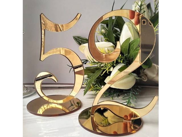 Table Numbers available for hire.